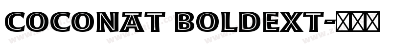 Coconat BoldExt字体转换